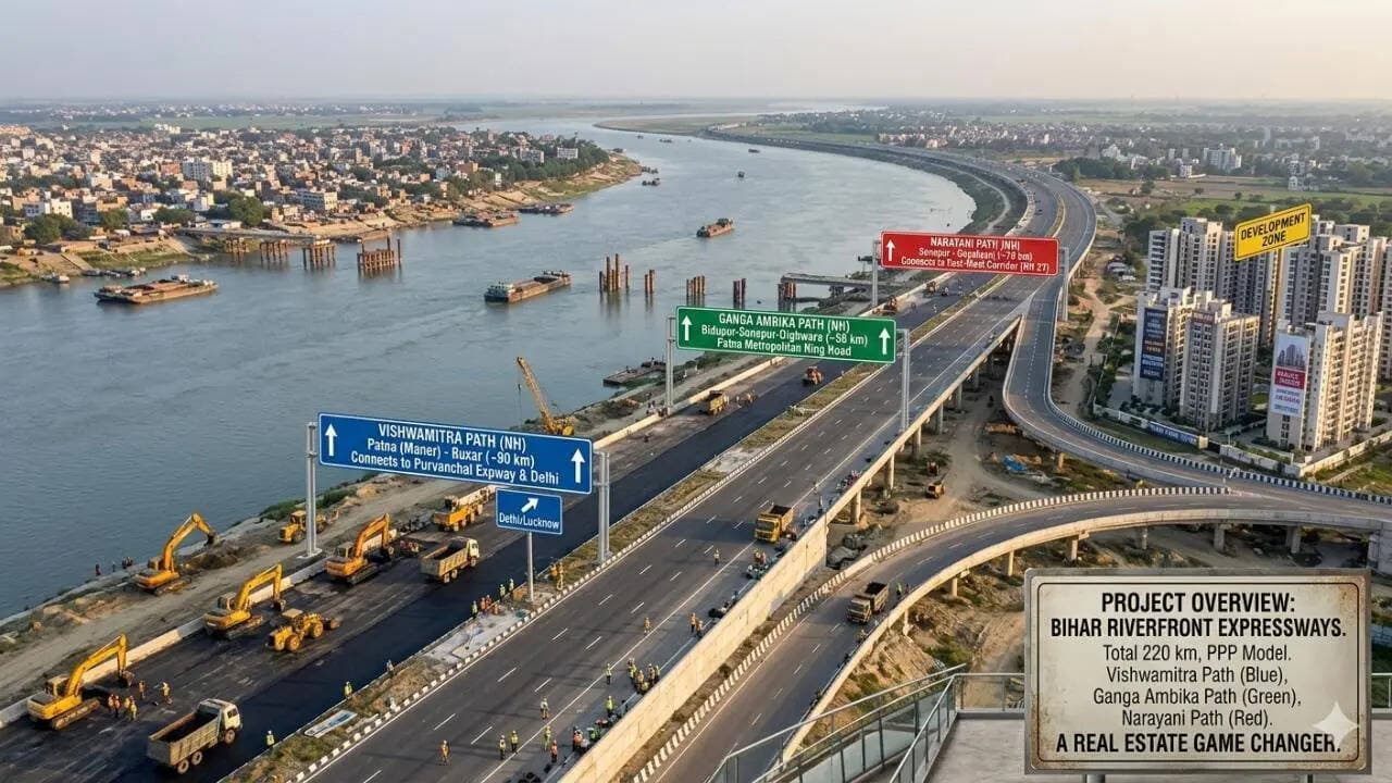 बिहार की 220 किमी लंबी रिवरफ्रंट एक्सप्रेसवे योजना, रियल एस्टेट की तस्वीर बदलने को तैयार