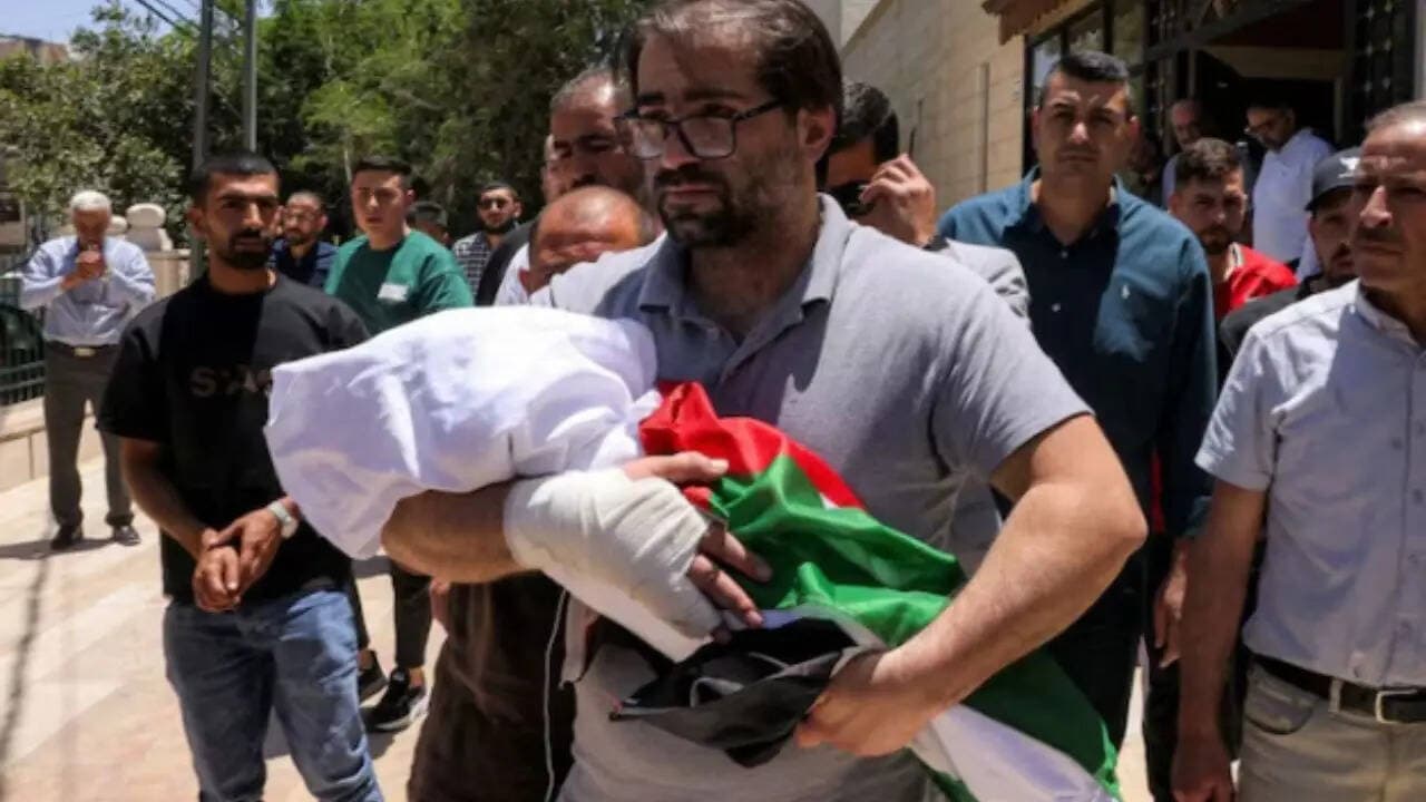 Seven-month-old Palestinian baby killed after Israeli troops open fire on vehicle in West Bank