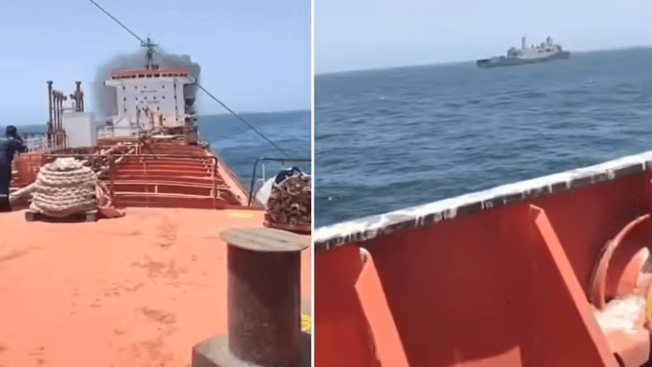 US Warplane Disables Sanctioned Tanker Near Oman; 24 Indians Rescued