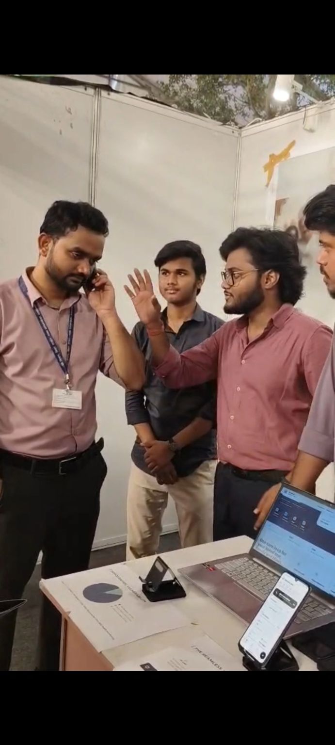Ayush Raj at the Bihar AI Summit 2026, where Ayush Care Plus was showcased